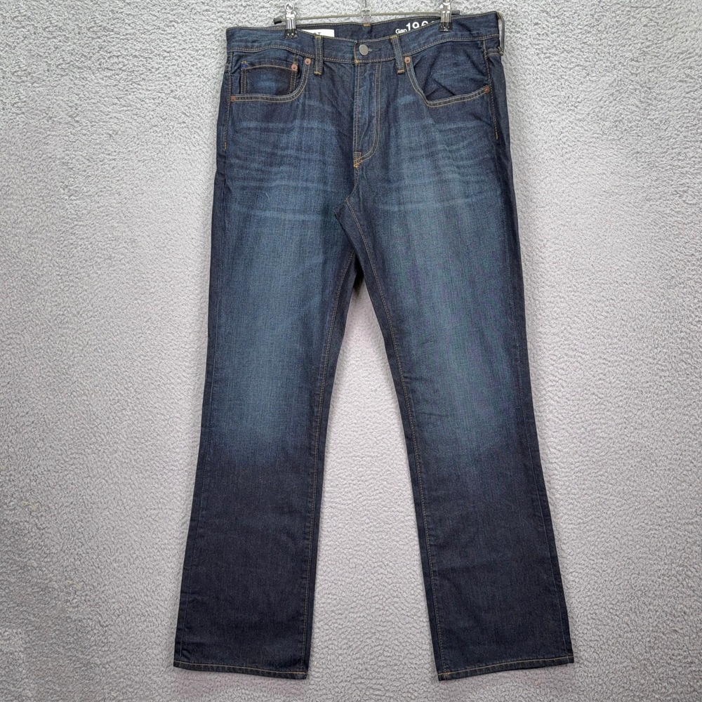 Gap 1969 Jeans Mens 34x34 Blue Bootcut Dark Wash Ringspun Denim Preppy Y2K